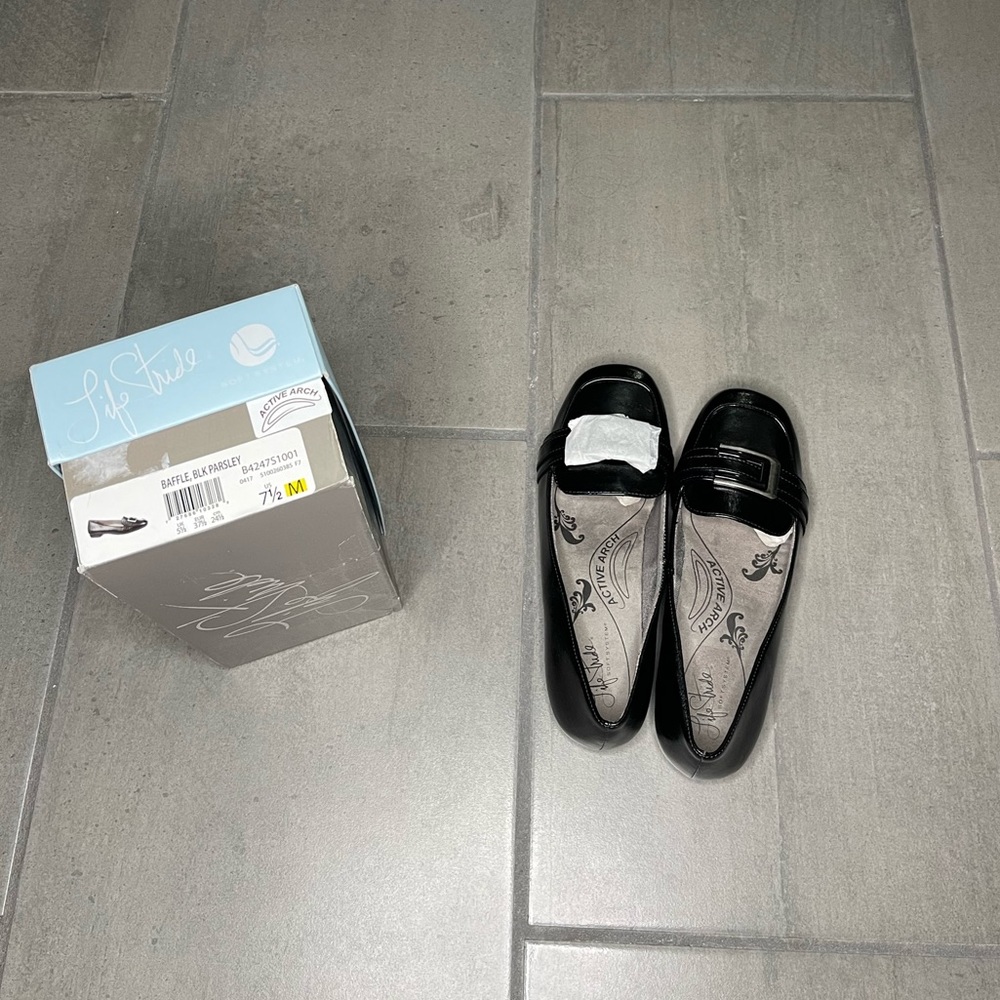 LifeStride Baffle Loffer BLK - 7 1/2 M